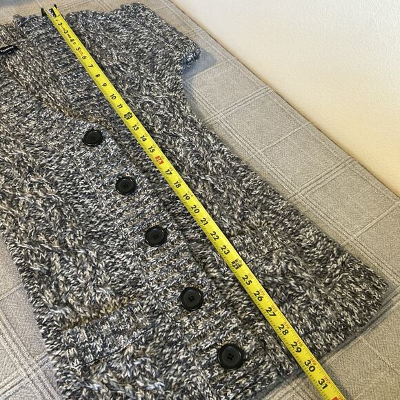 Express Sweater Cardigan Women's XS Chunky Knit Short Sleeve Wool Blend - Picture 10 of 11